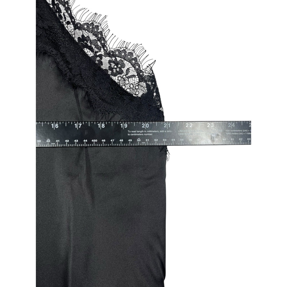 NWT The Drop Sz XXL Lace‎ Trim Top Black Satin Natalie Cami Tank Silky New - Picture 5 of 8